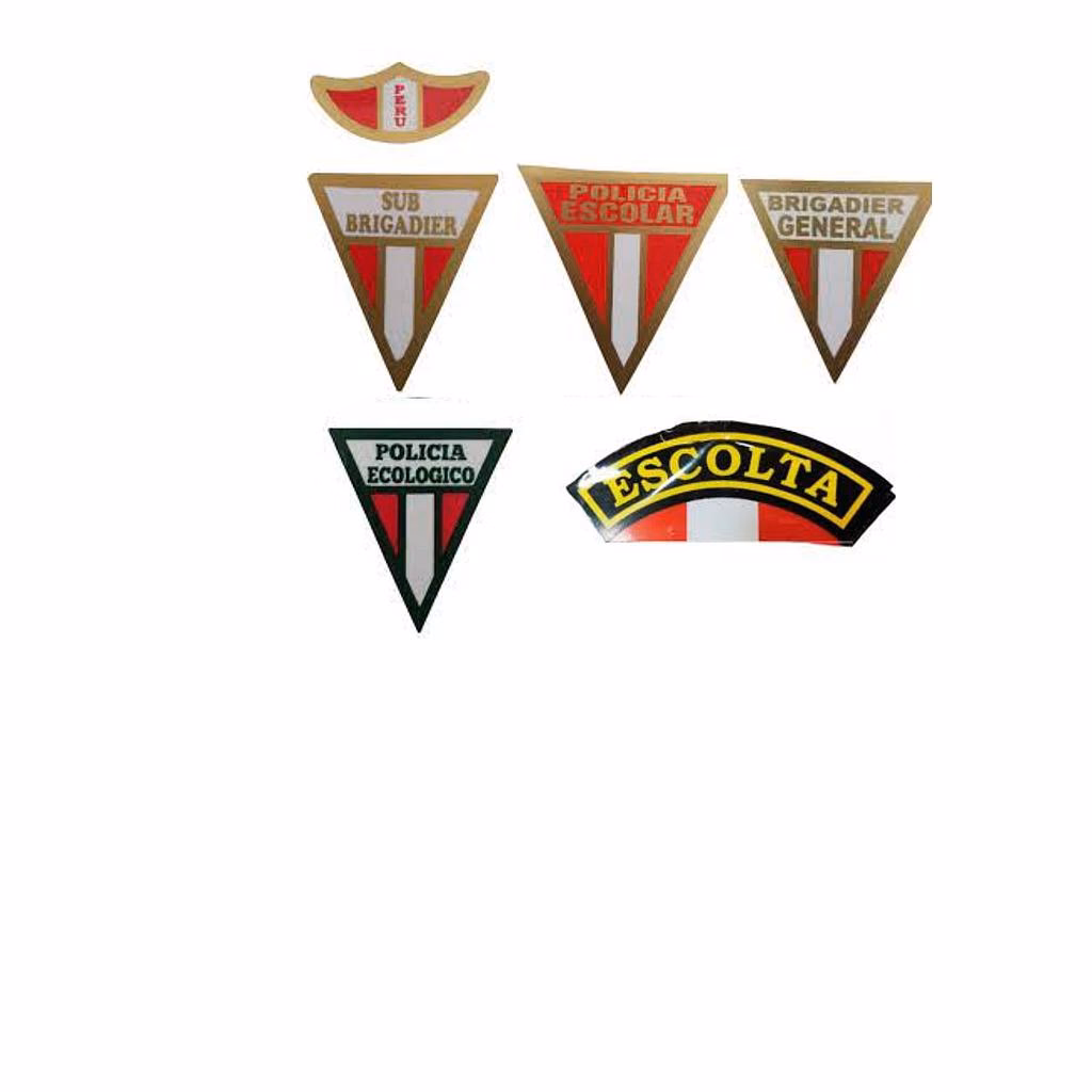 ¿Dónde se lleva la insignia de la policía?