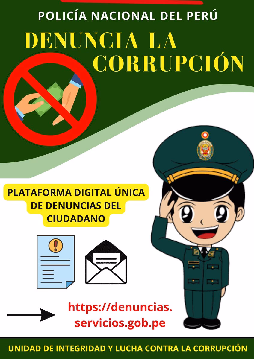 ¿Cuáles son las formas de corrupción en la Policía Nacional?