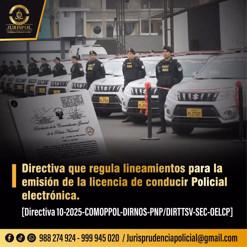 ¿Qué pasa si un policía de control y vigilancia no puede pedir licencia de conducción?