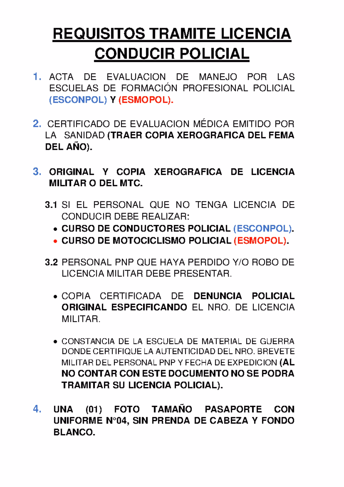 ¿Qué es la licencia policial?