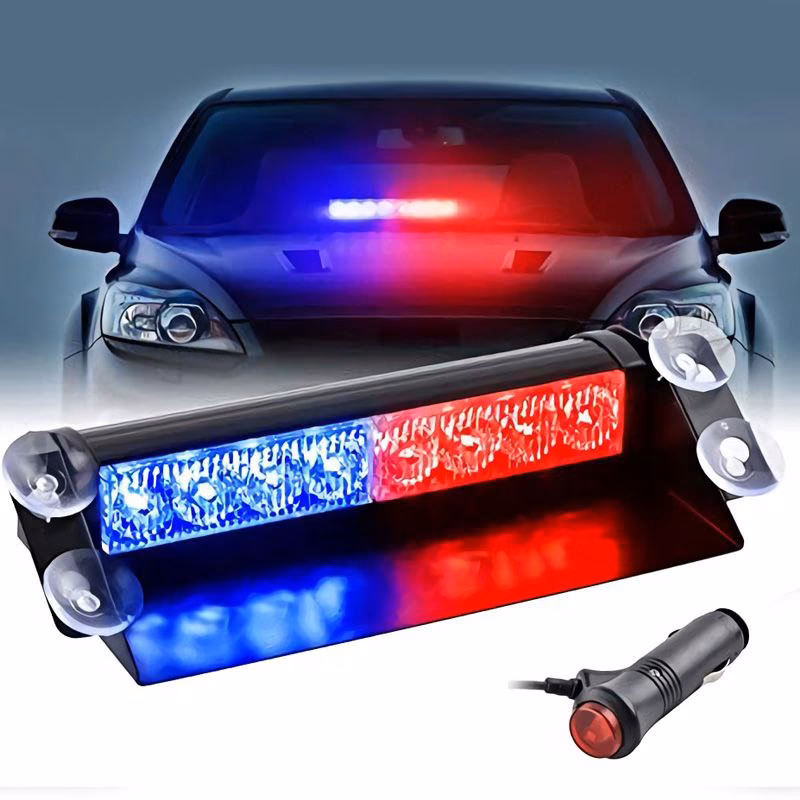 ¿Cuándo se utilizan las luces de los coches policiales?