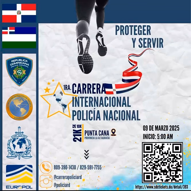 ¿Cuántos policías participarán en el maratón?