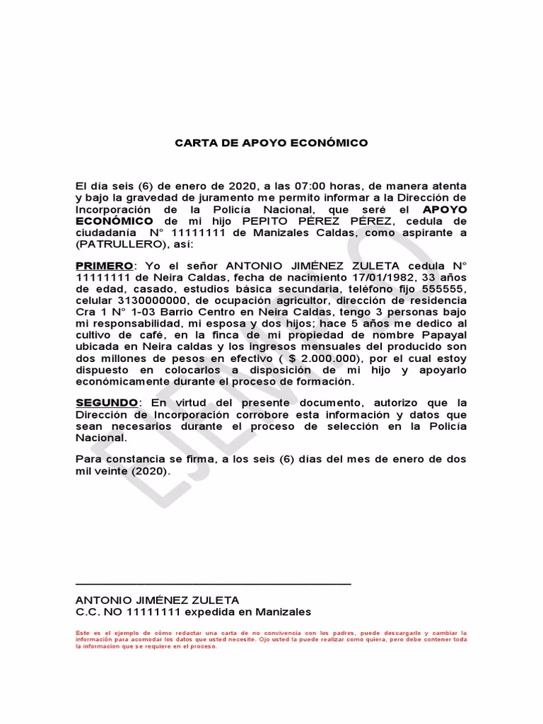 ¿Qué es una carta de solicitud de apoyo económico?