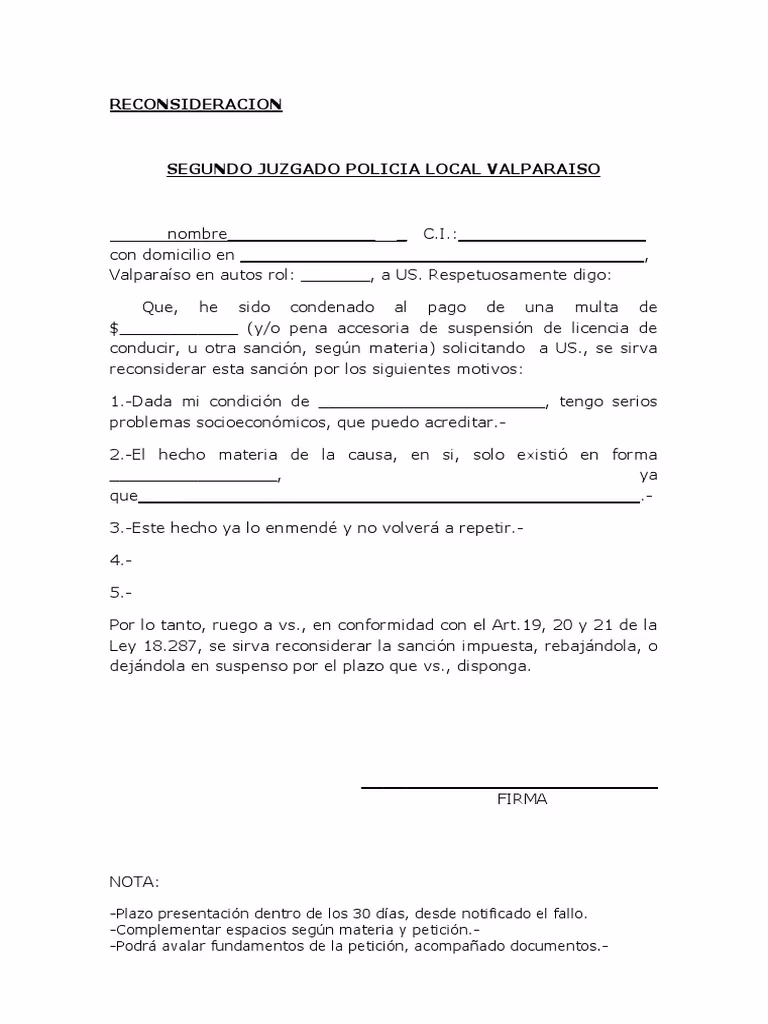 ¿Qué es la reconsideración del motivo de sanción?