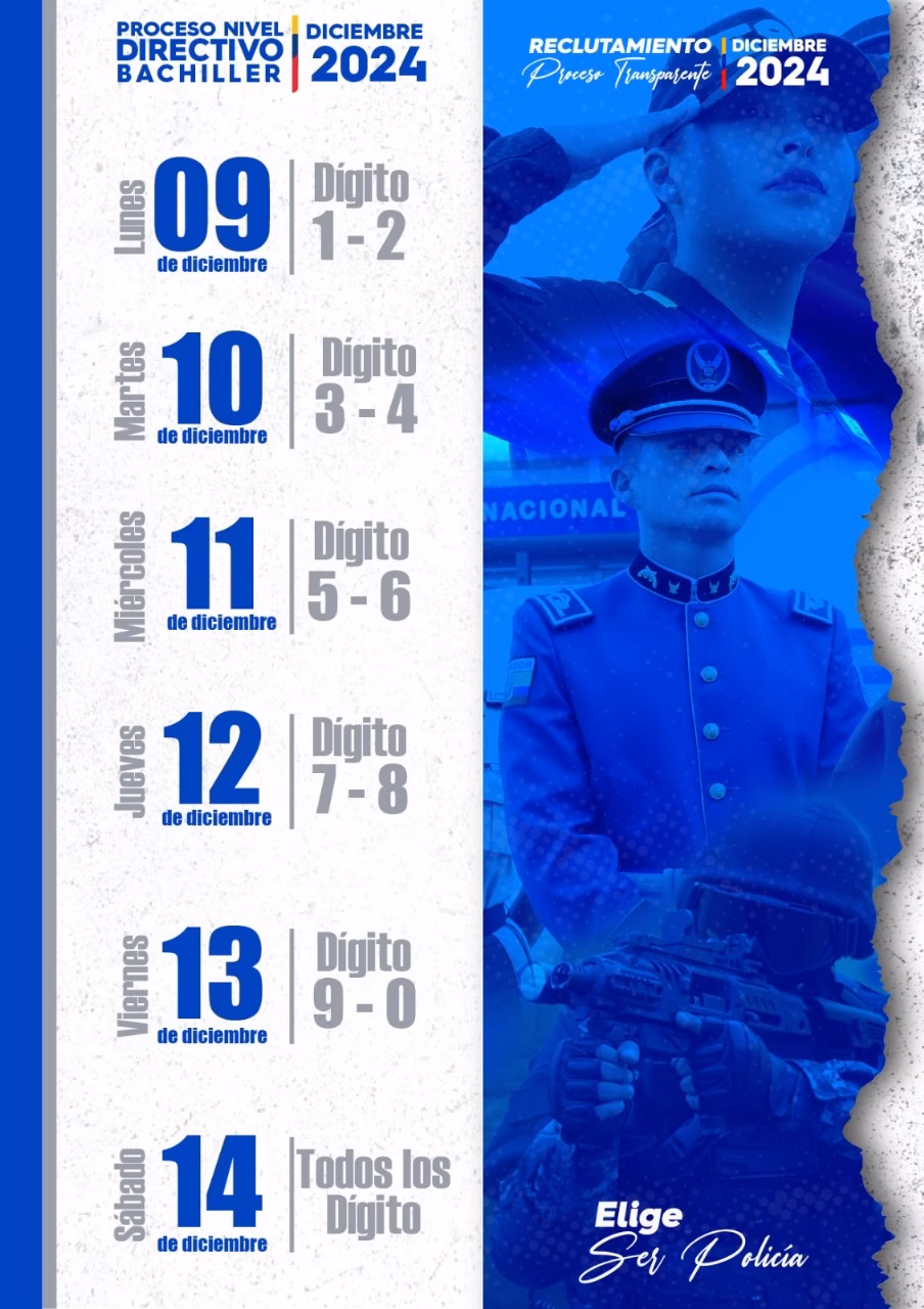 ¿Cómo puedo obtener más información sobre el proceso de selección de la Policía Nacional?