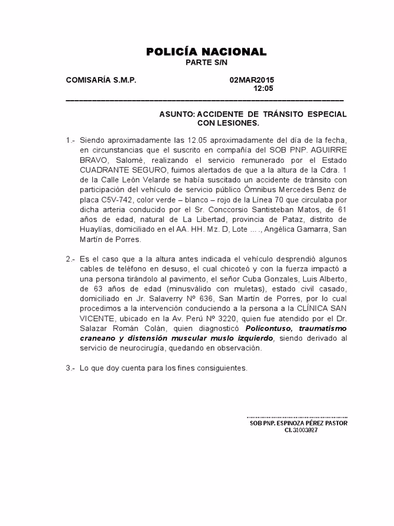 ¿Cuáles son las funciones del sistema de partes policiales?