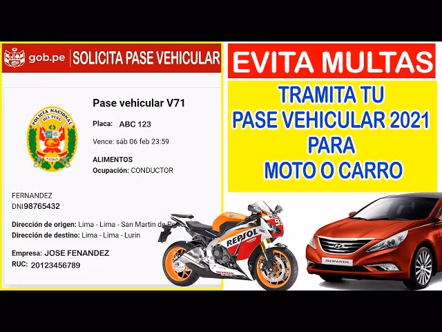 ¿Qué es el pase para vehículos particulares?