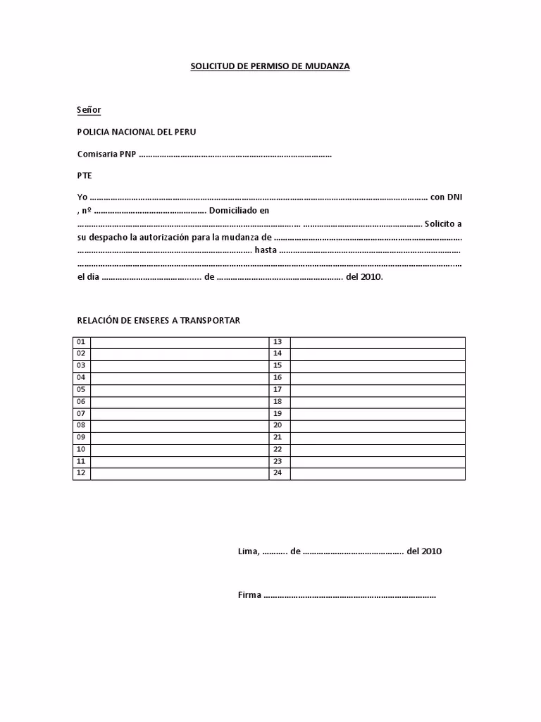 ¿Cómo solicitar un permiso de desplazamiento?