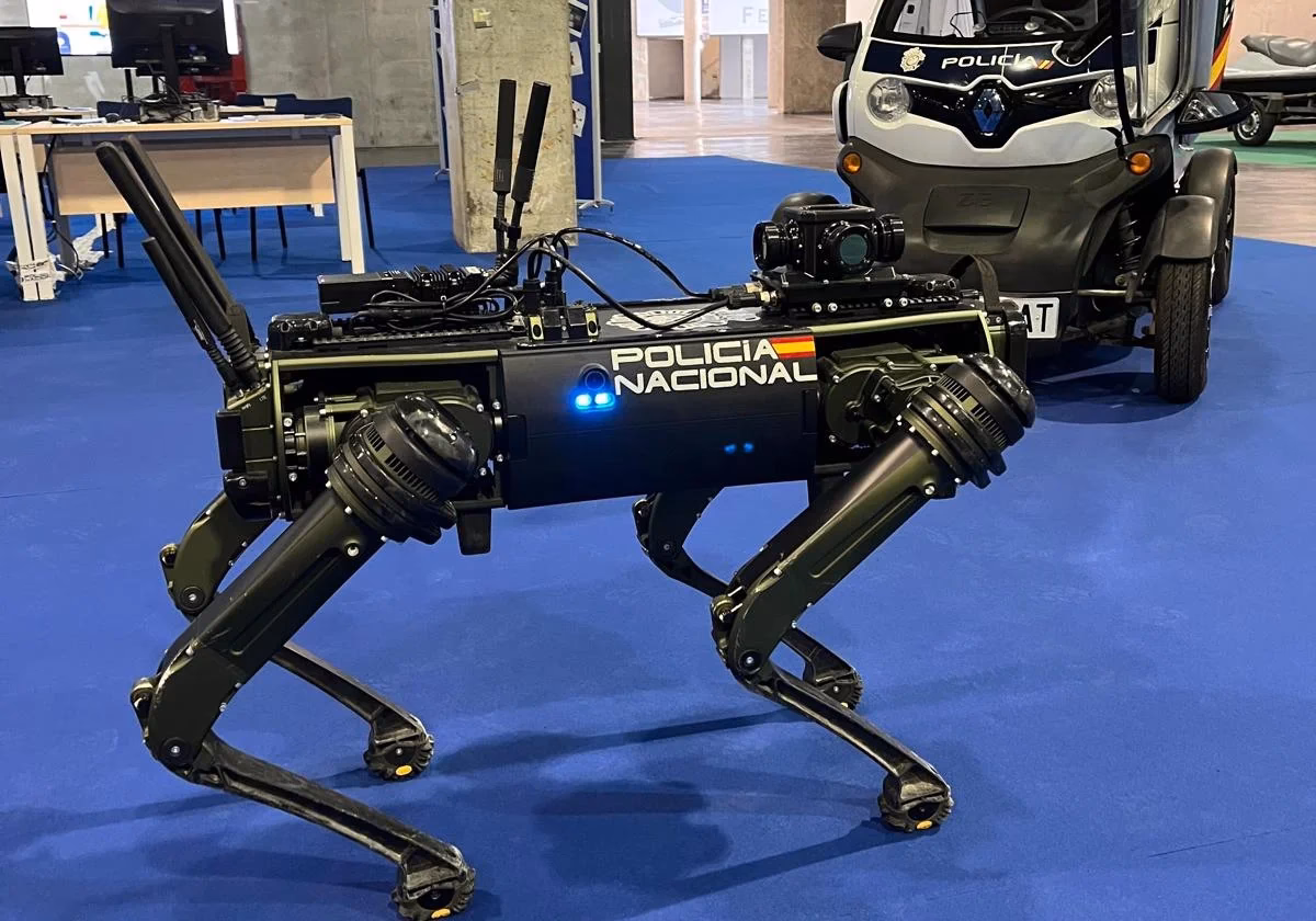 ¿Cuál es el perro robótico utilizado por la policía?