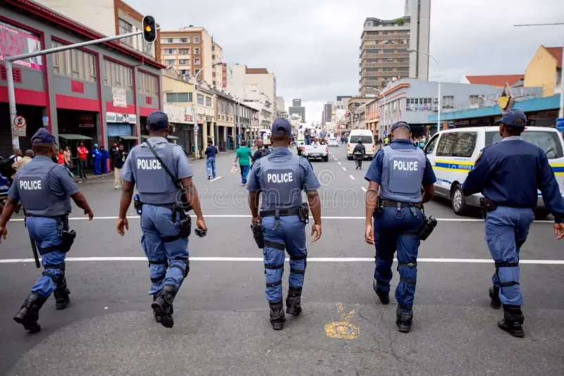 ¿Cuántos policías blancos hay en el continente africano?