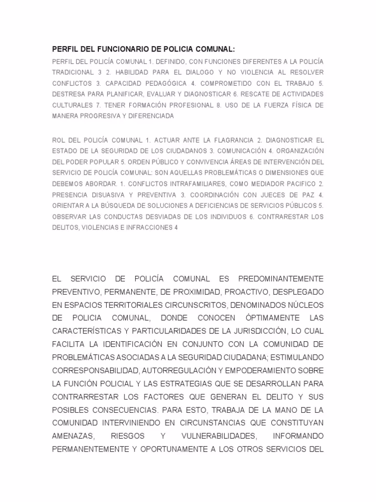 ¿Cuál es la función de la Policía Comunitaria en Chubut?