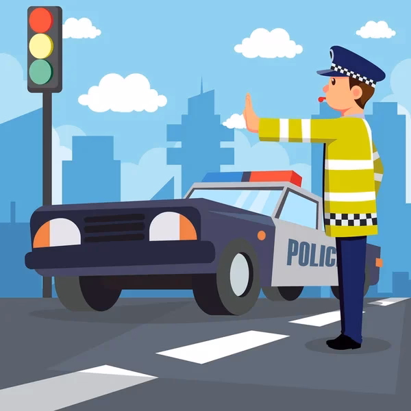 ¿Qué debe hacer el conductor cuando es intervenido por un policía de tránsito?