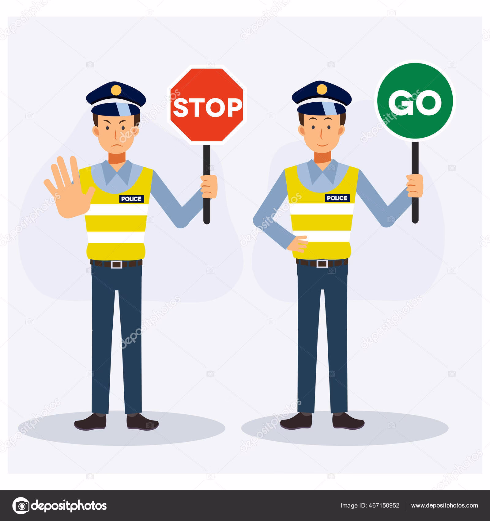 ¿Qué hace la policía de tránsito cerca del semáforo?