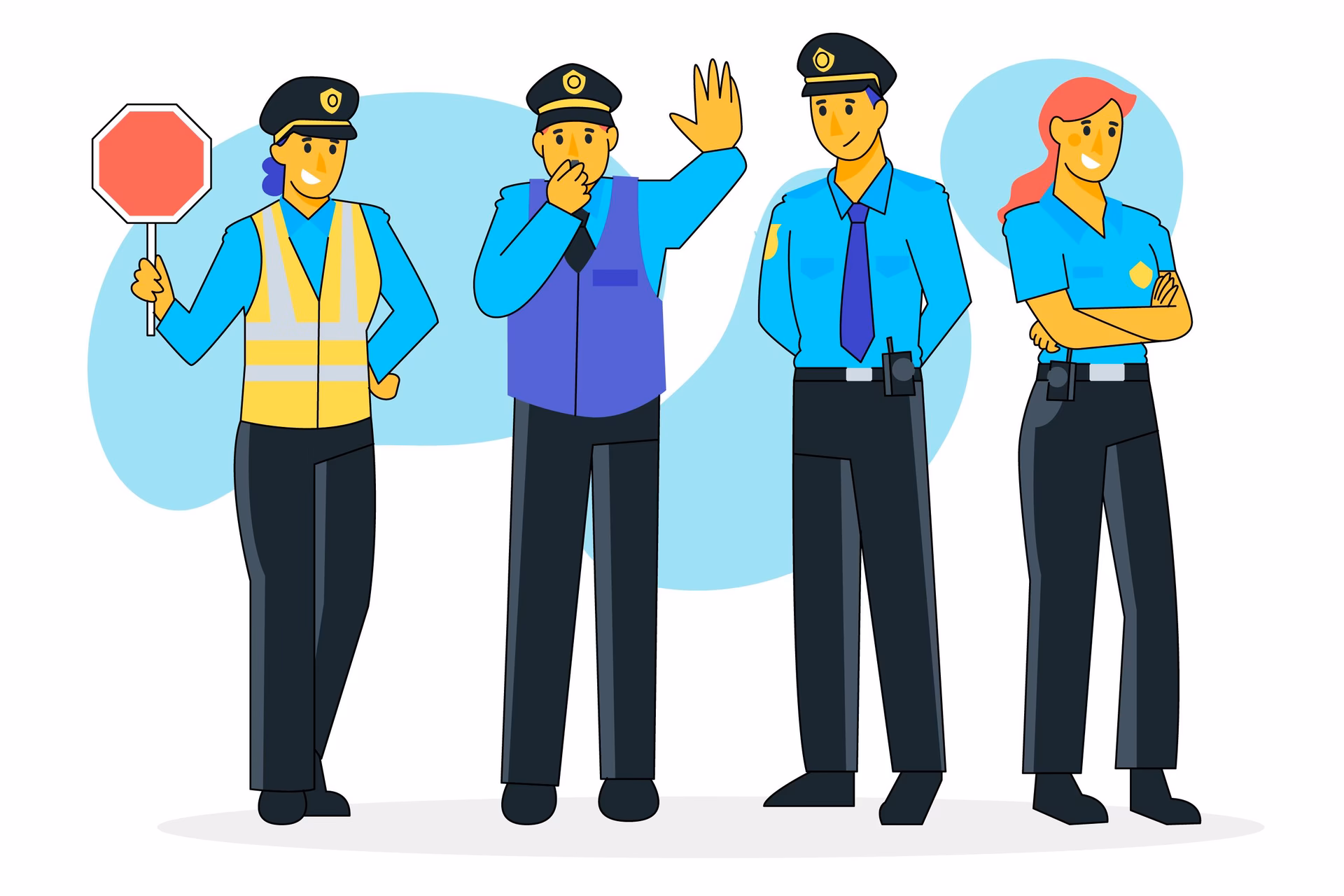 ¿Qué debe hacer la policía de tránsito cuando un conductor comete una infracción?