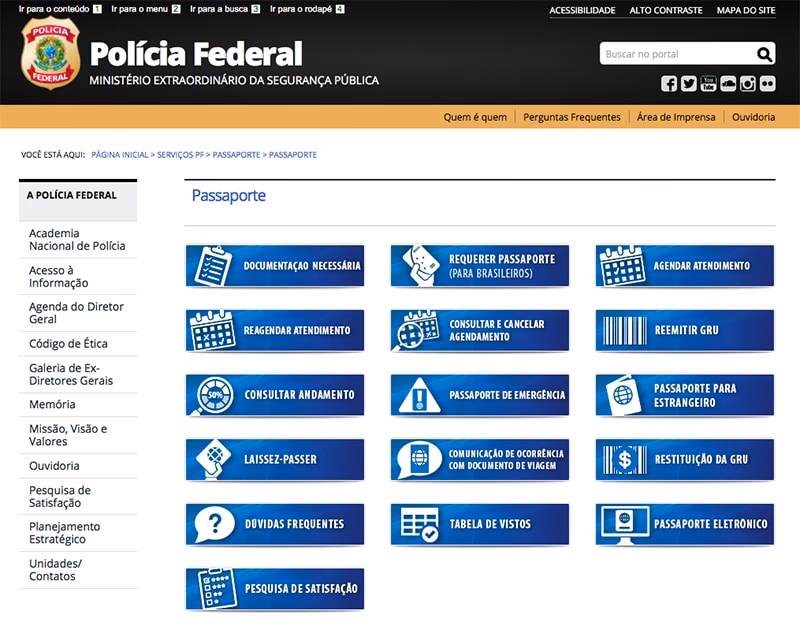 Como solicitar o passaporte da Polícia Federal?