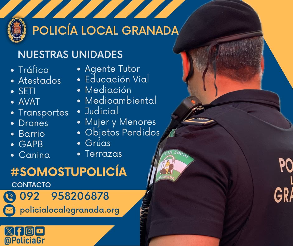 ¿Cuántos efectivos tiene la policía local de Granada?
