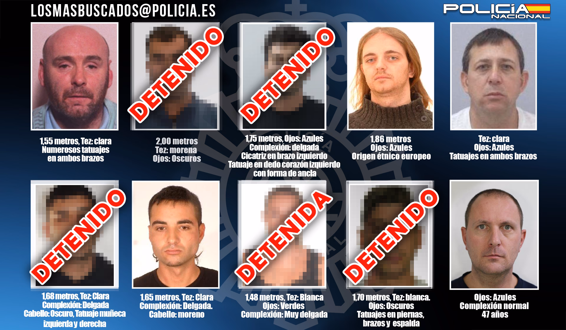 ¿Qué tenían en su poder los detenidos?