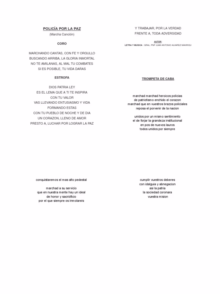 ¿Qué hace la policía en tiempos de paz?