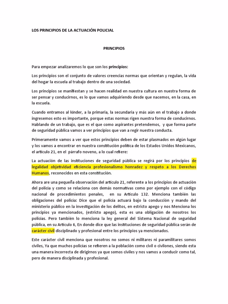 ¿Cuáles son los derechos del personal policial?