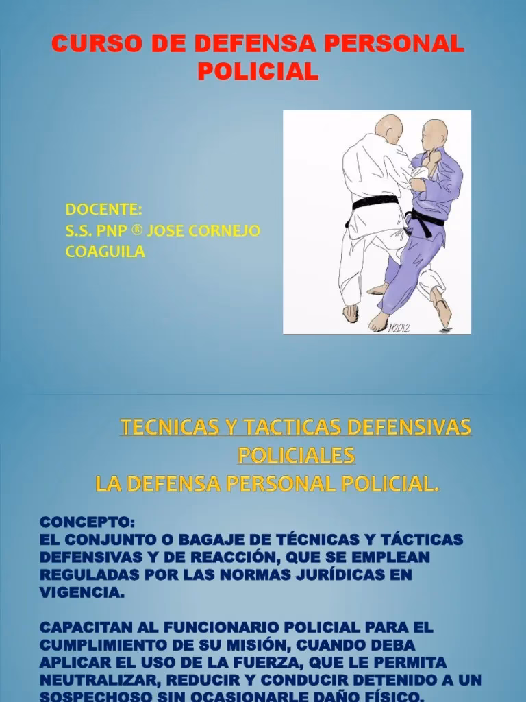 ¿Qué es la defensa personal?