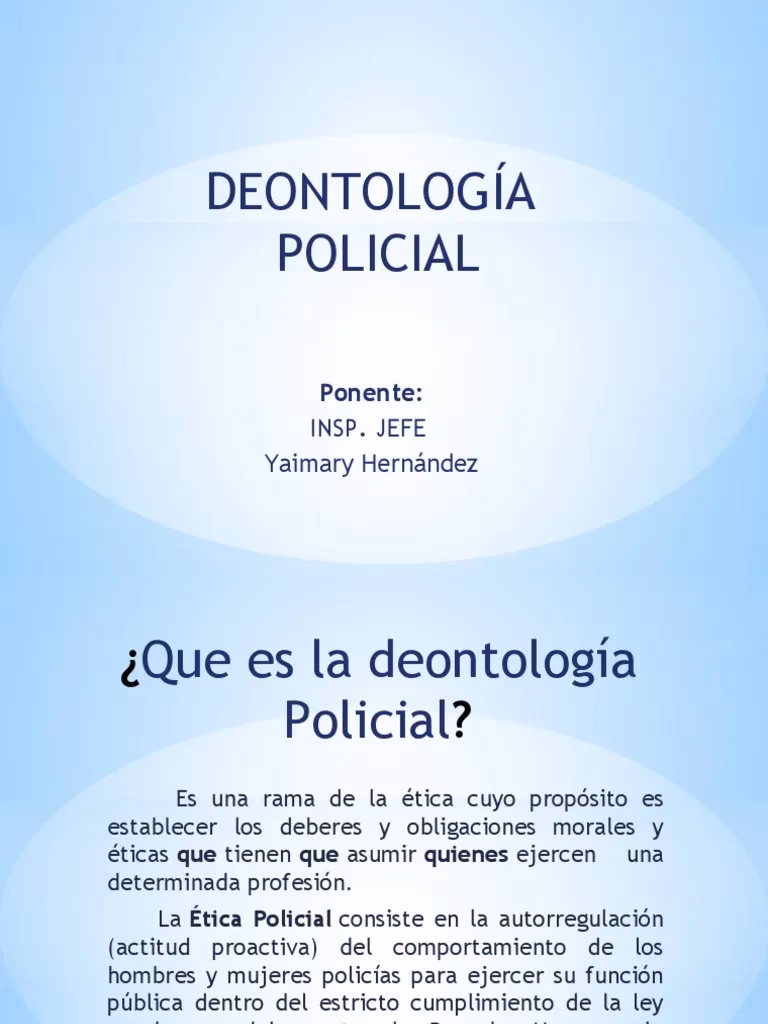 ¿Qué son las normas deontolgicos?