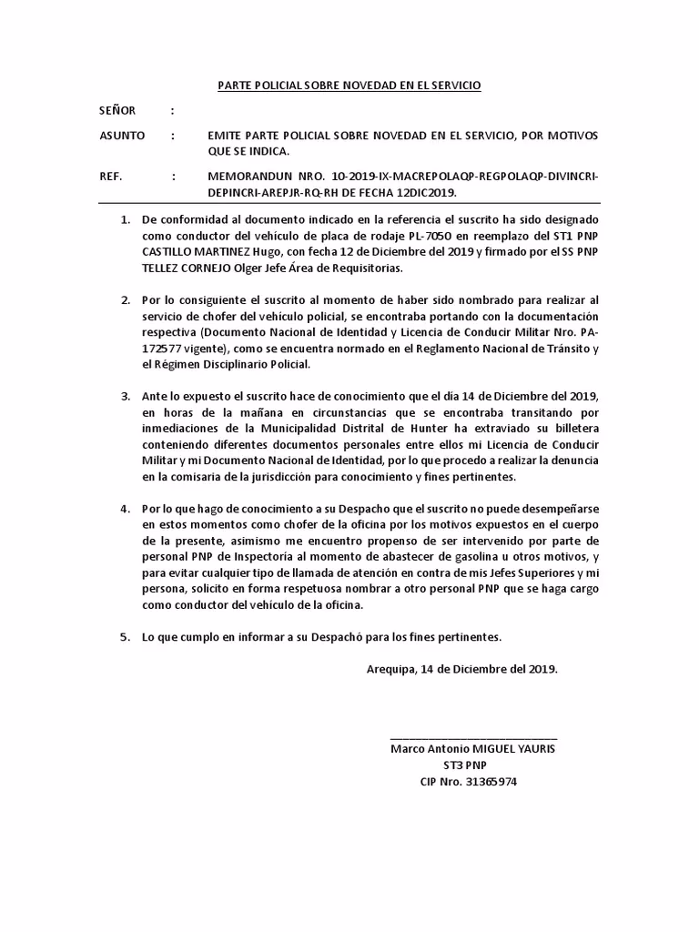 ¿Qué es un documento de novedades?