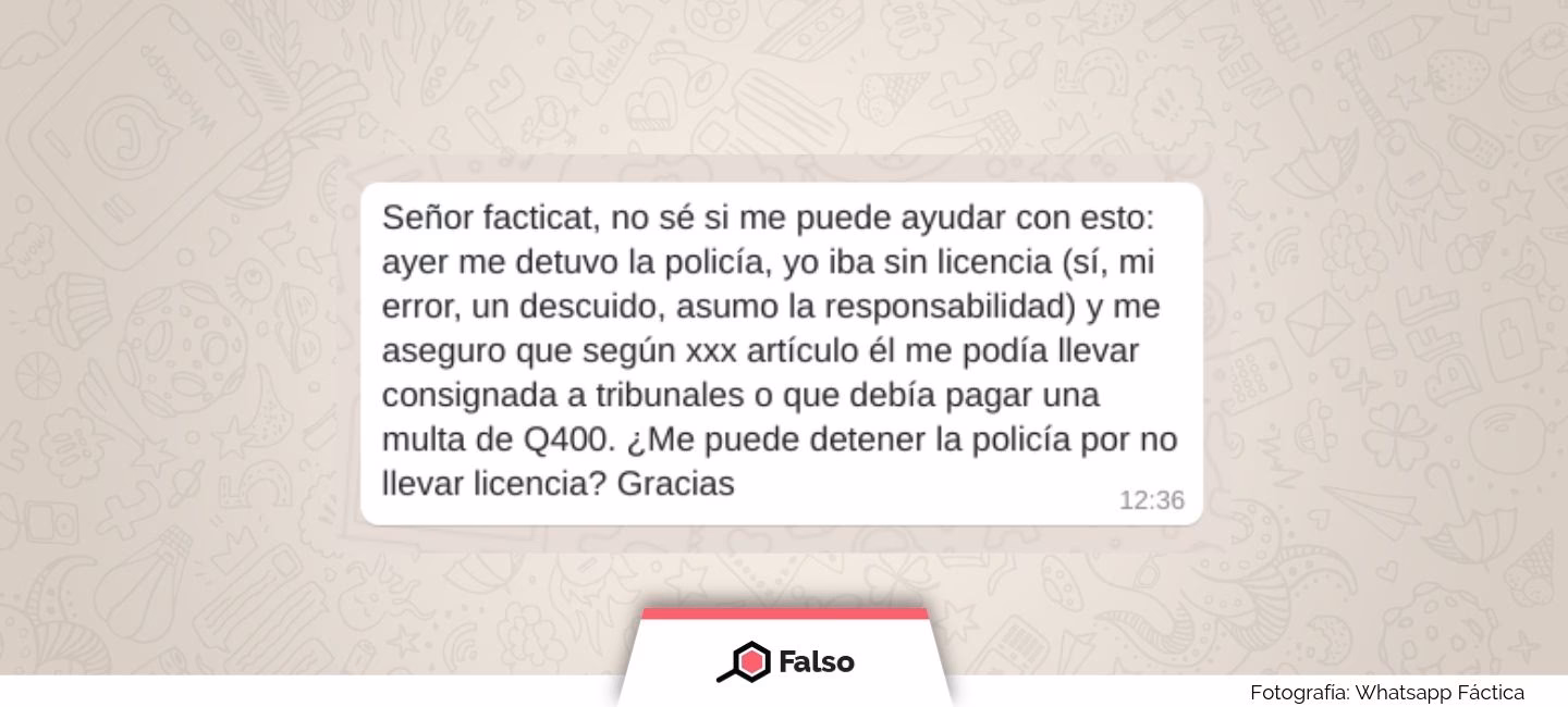 ¿Qué pasa si no tengo la licencia de conducir?