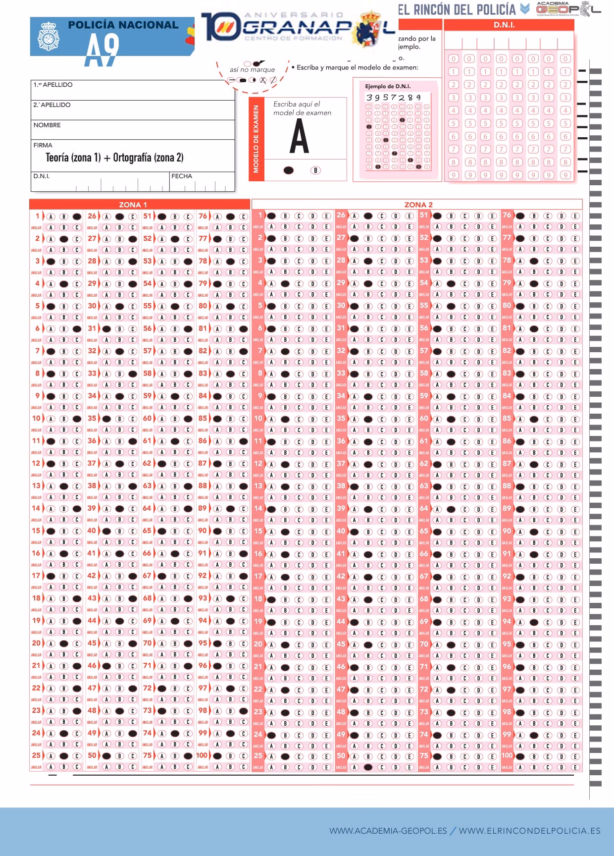 ¿Qué es el simulacro de examen G24 a Policía Nacional?