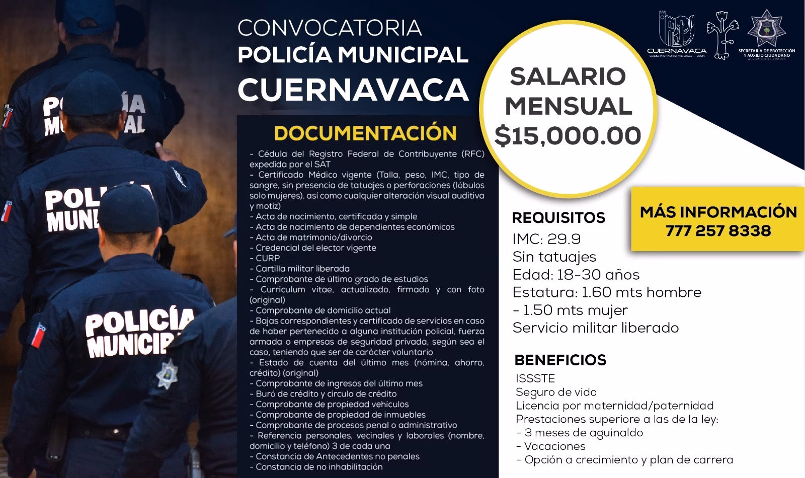 ¿Dónde trabaja la policía municipal?